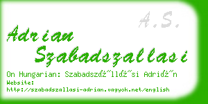 adrian szabadszallasi business card